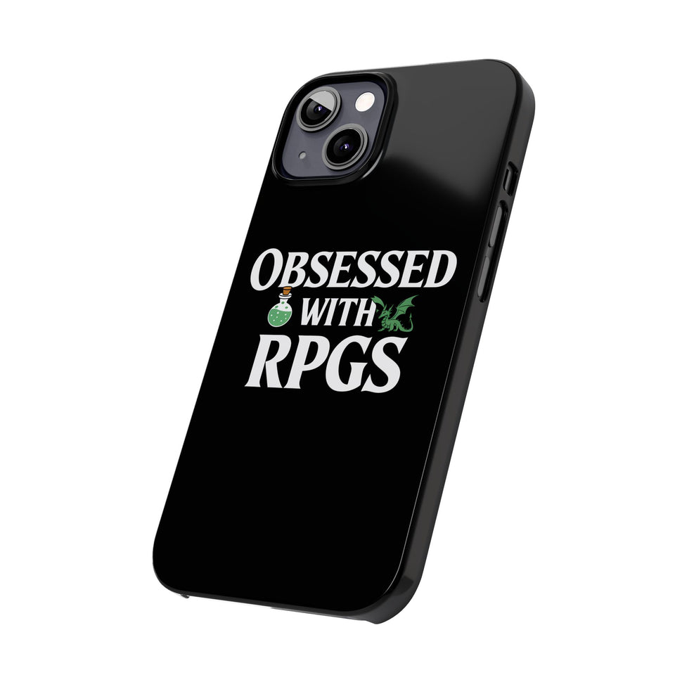 Premium Obsessed With RPGs iPhone Case | Role Playing Game Slim Phone Cases