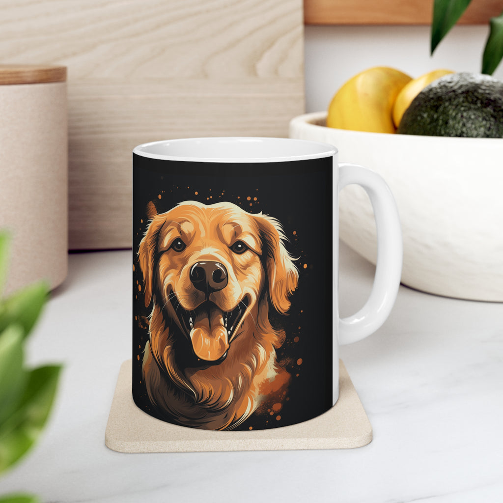 golden retriever gift, golden retriever mug, golden retriever coffee mug, golden retriever gifts for her, gifts for golden retriever lovers, golden retriever presents, golden retriever merchandise