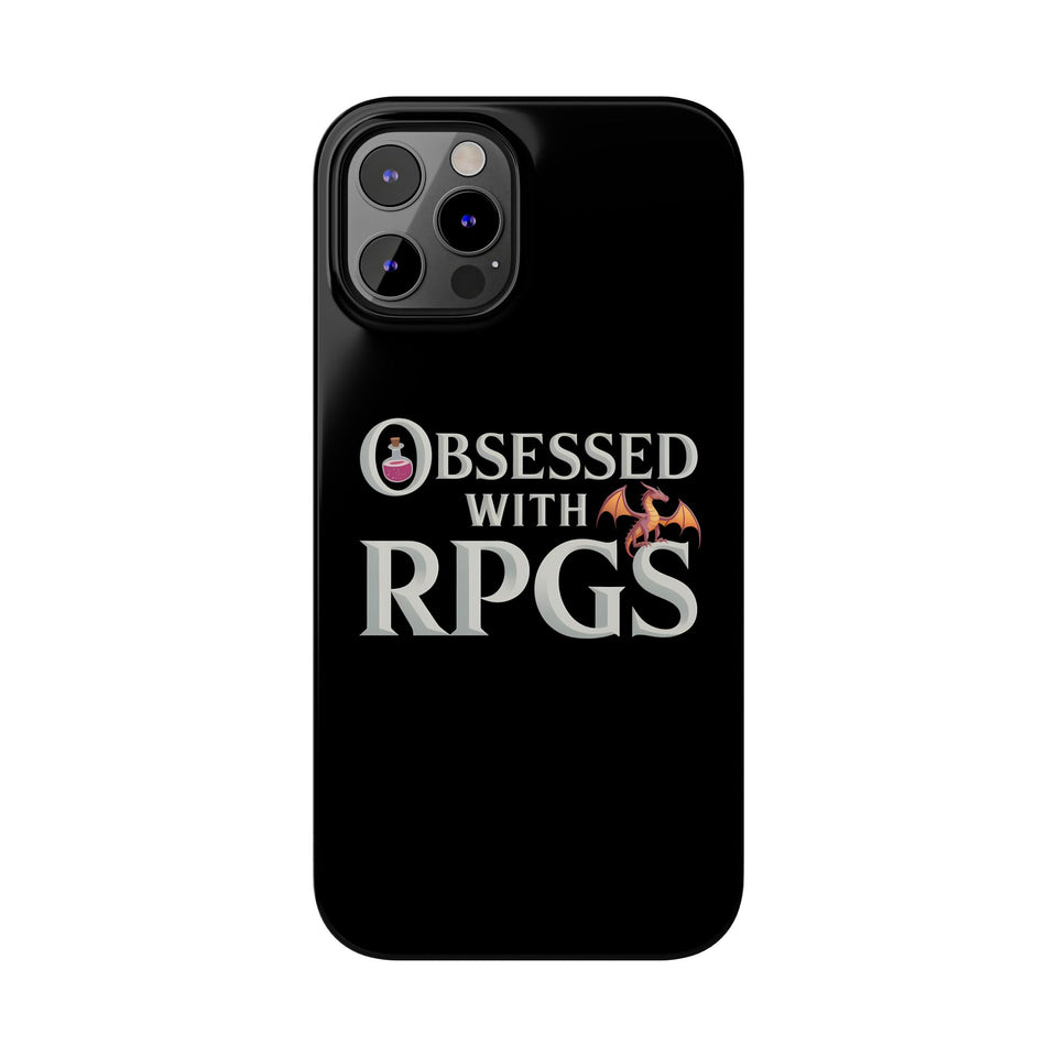 Premium Obsessed With RPGs iPhone Case | Fantasy Role Playing Game Slim Phone Cases