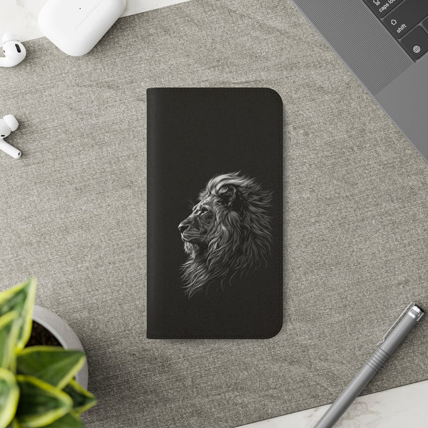 Lion Phone Case | Lion Wallet Phone Case Gifts | IPhone & Samsung Galaxy Lion Flip Cases