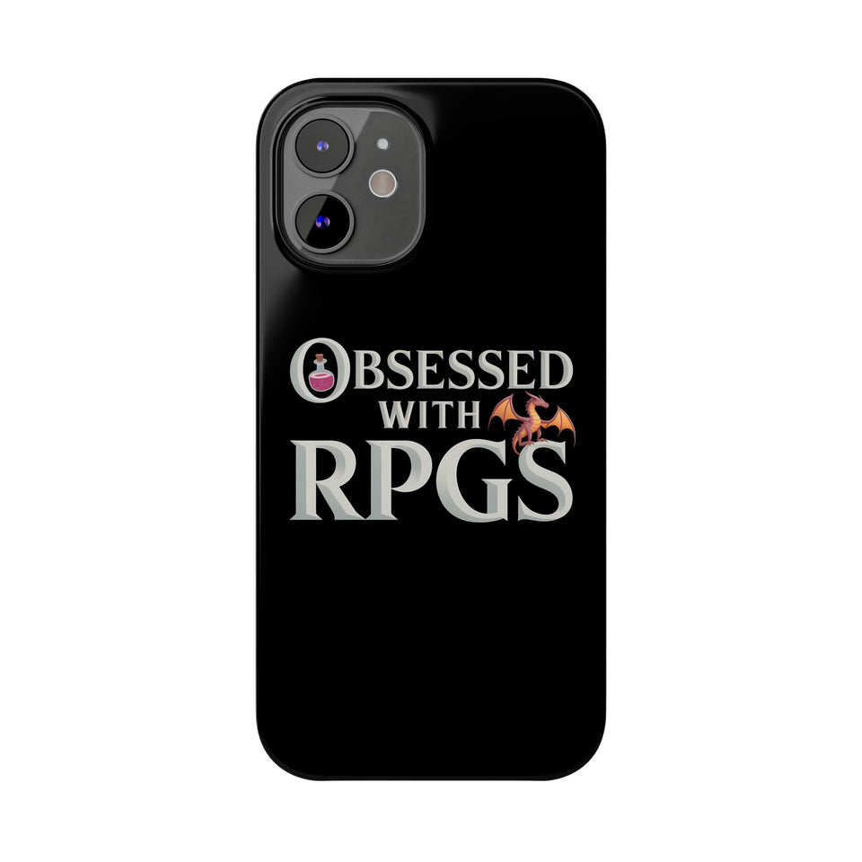 Premium Obsessed With RPGs iPhone Case | Fantasy Role Playing Game Slim Phone Cases