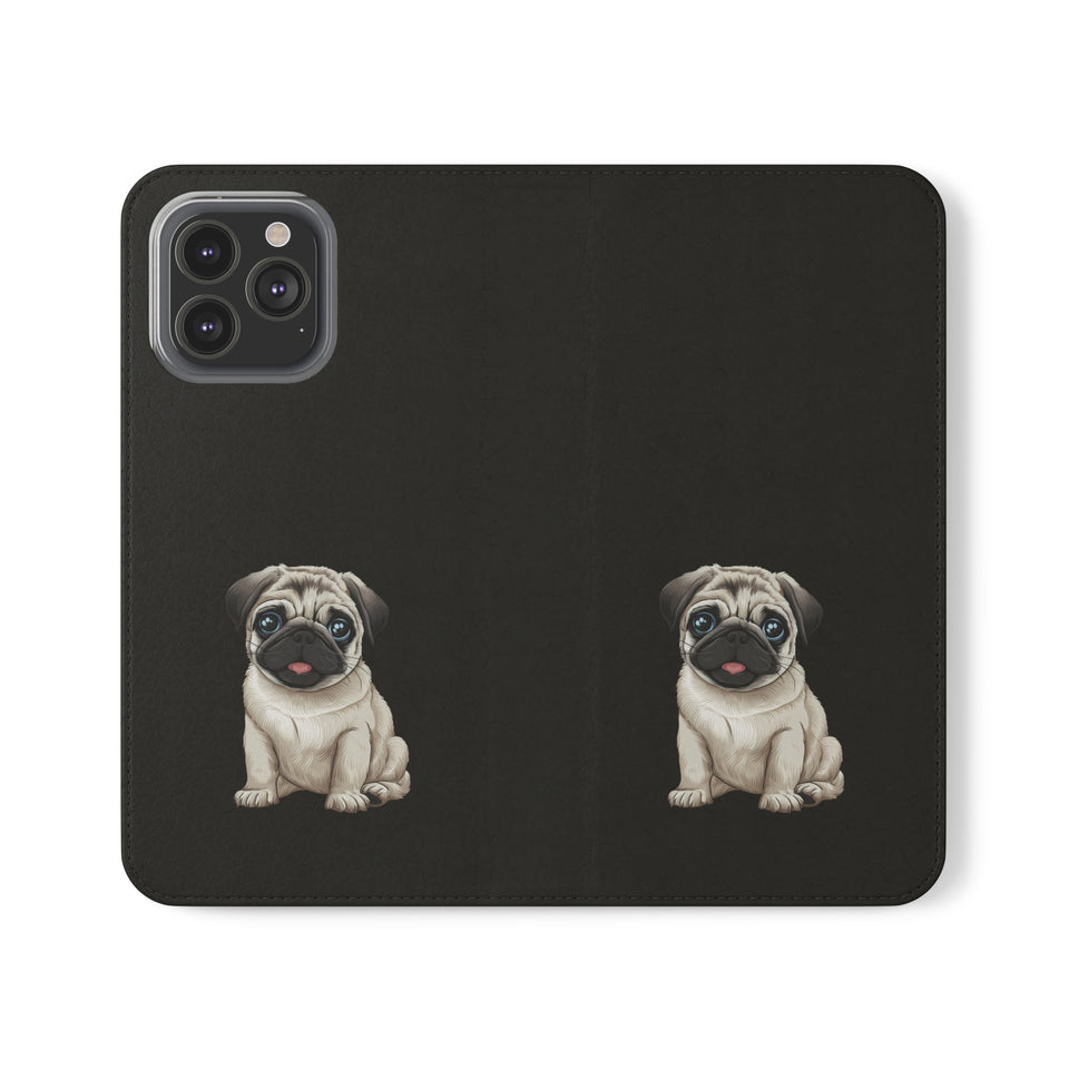 Pug iPhone & Samsung Wallet Phone Case | Pug Flip Cases
