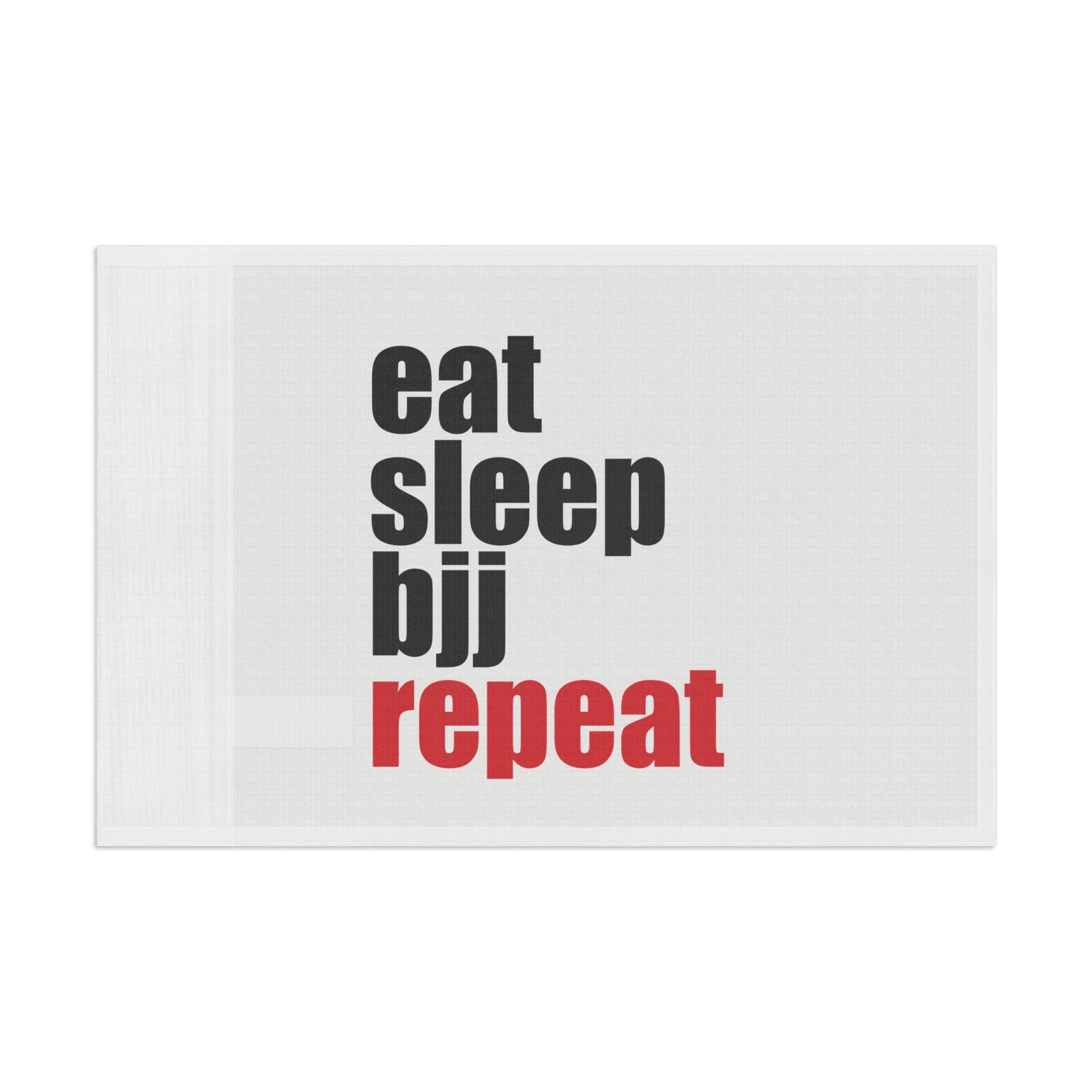 Brazilian Jiu Jitsu Eat Sleep BJJ Repeat Flag Banner | BJJ Flag Main image