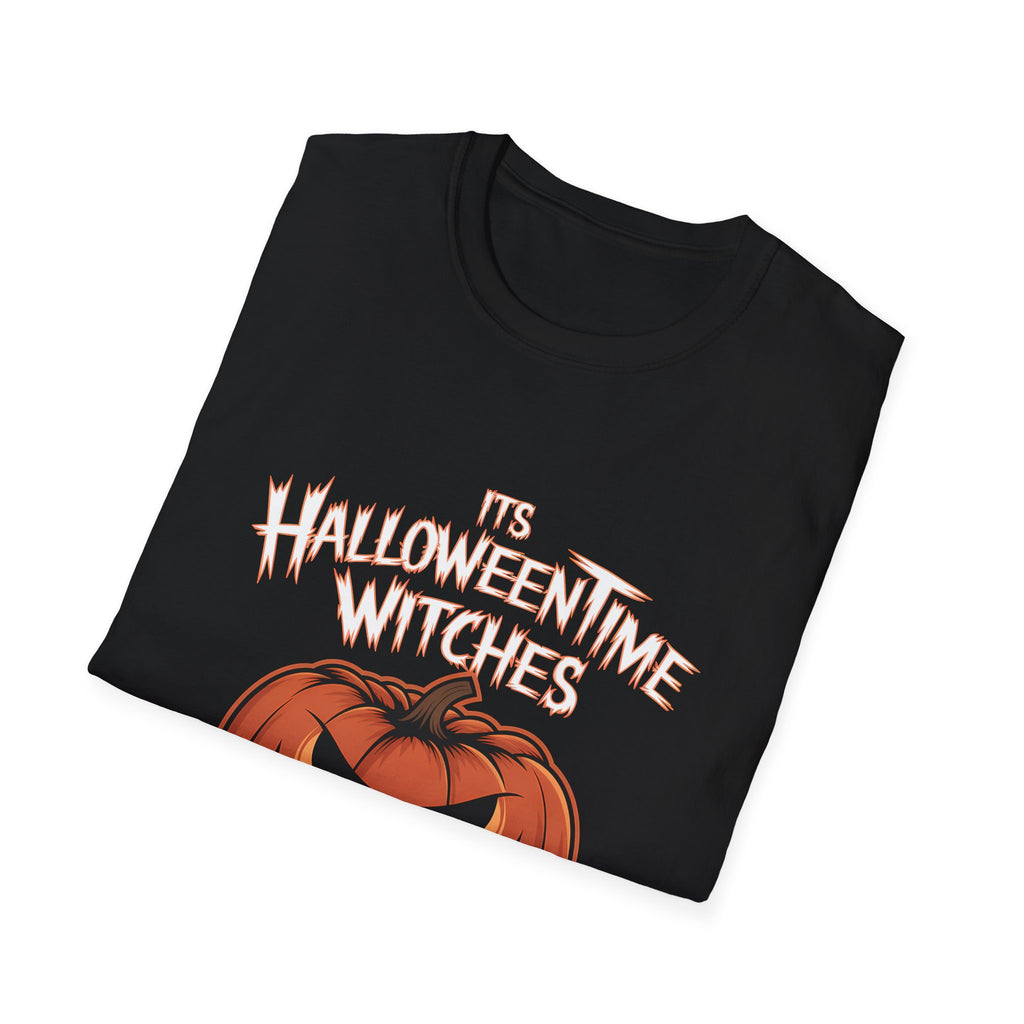 It's Halloween Time Witches Shirt | Halloween Costume Gifts | Spooky Halloween Pumpkin Merchandise Unisex T-Shirt