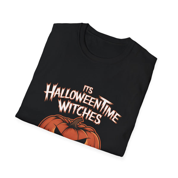 It's Halloween Time Witches Shirt | Halloween Costume Gifts | Spooky Halloween Pumpkin Merchandise Unisex T-Shirt