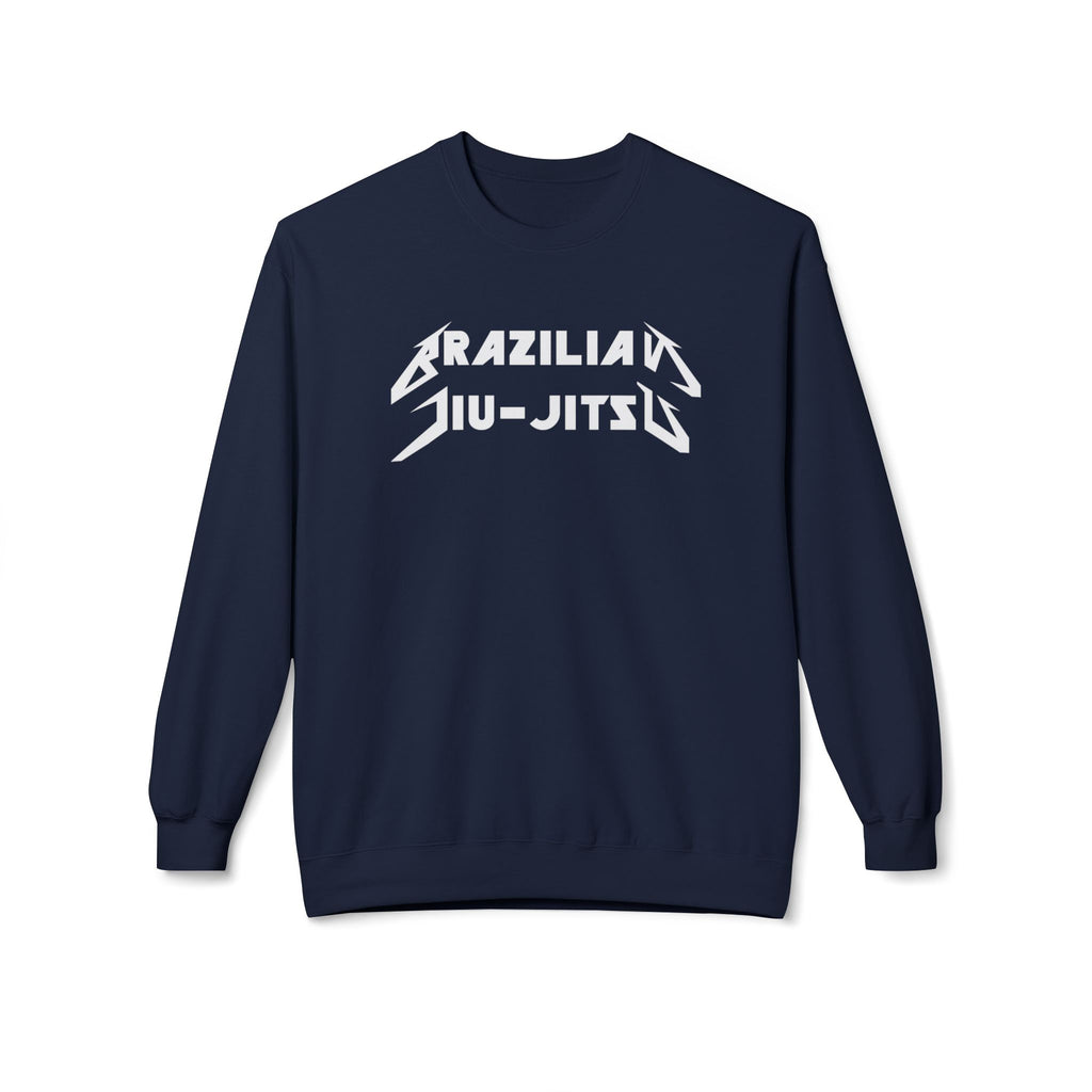 Brazilian Jiu Jitsu Metal BJJ Unisex Midweight Softstyle Fleece Crewneck Sweatshirt