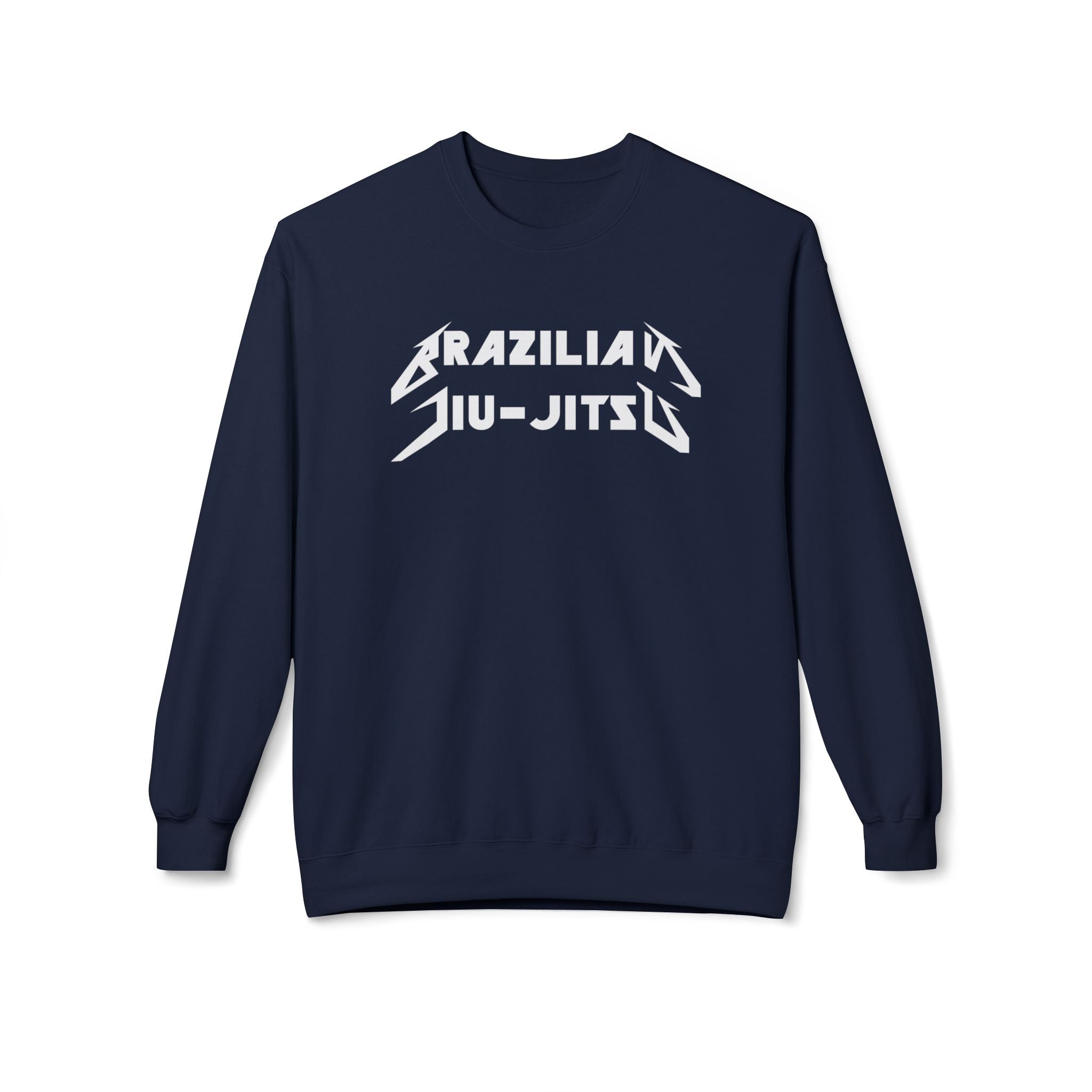Brazilian Jiu Jitsu Metal BJJ Unisex Midweight Softstyle Fleece Crewneck Sweatshirt
