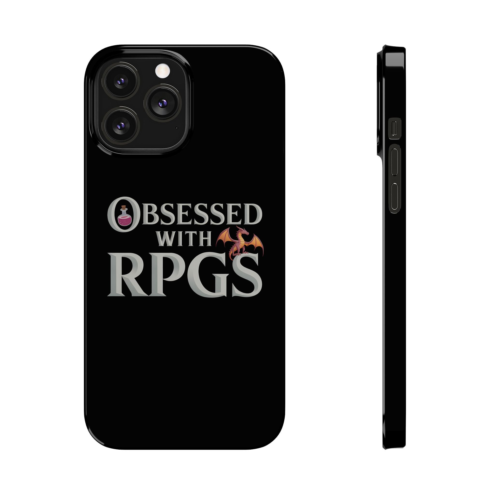 Premium Obsessed With RPGs iPhone Case | Fantasy Role Playing Game Slim Phone Cases