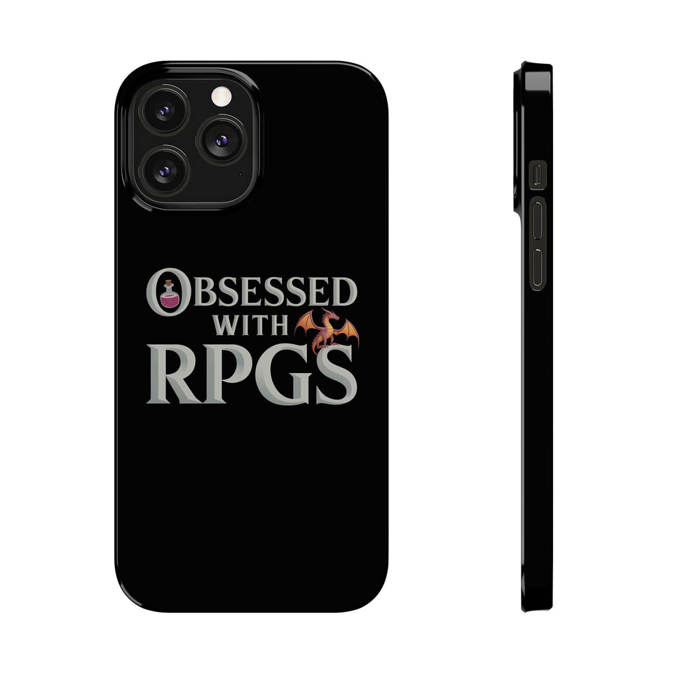 Premium Obsessed With RPGs iPhone Case | Fantasy Role Playing Game Slim Phone Cases