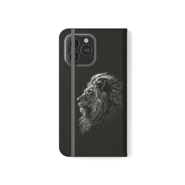 Lion Phone Case | Lion Wallet Phone Case Gifts | IPhone & Samsung Galaxy Lion Flip Cases