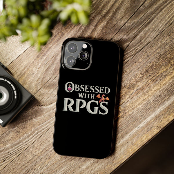 Premium Obsessed With RPGs iPhone Case | Fantasy Role Playing Game Slim Phone Cases