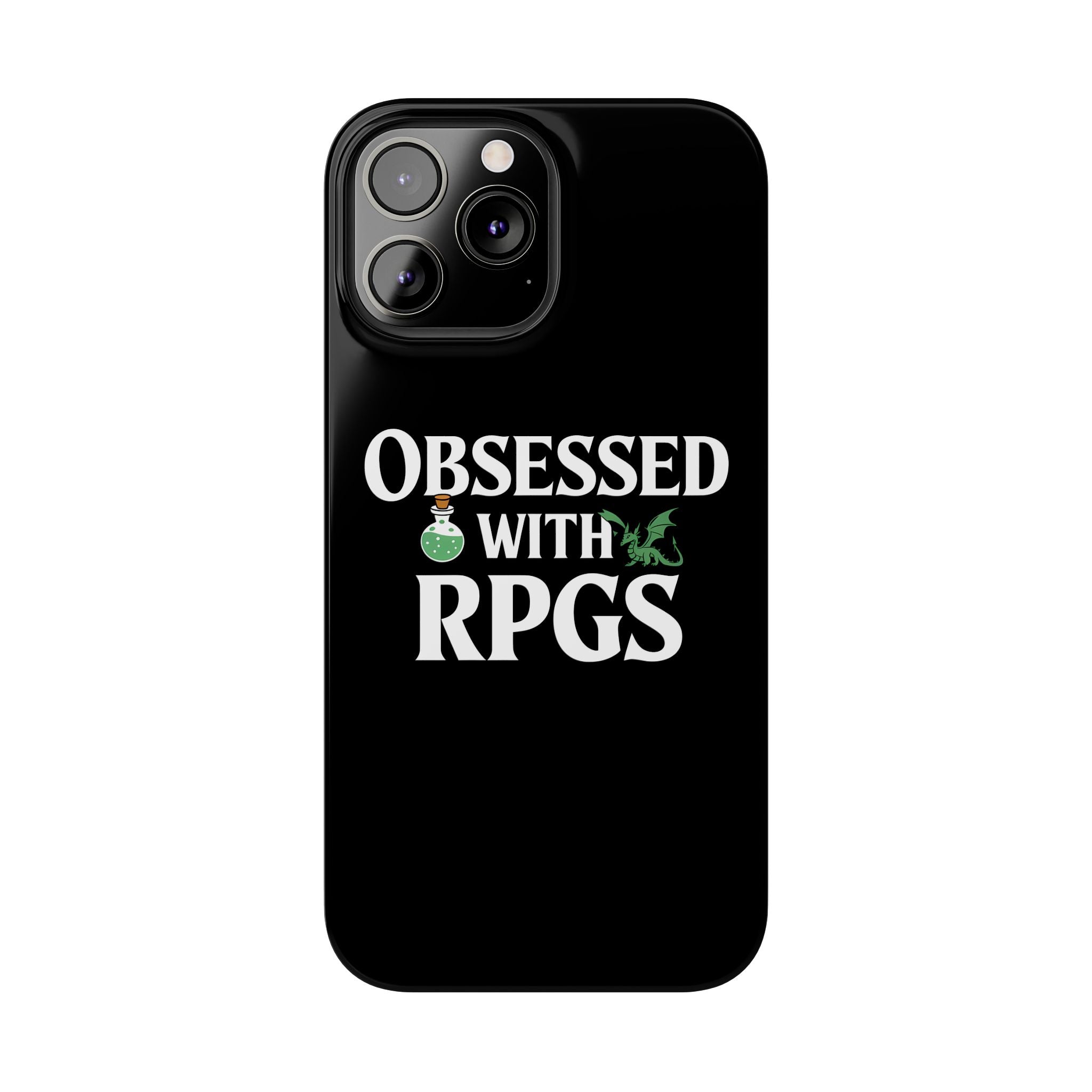 Premium Obsessed With RPGs iPhone Case | Role Playing Game Slim Phone Cases