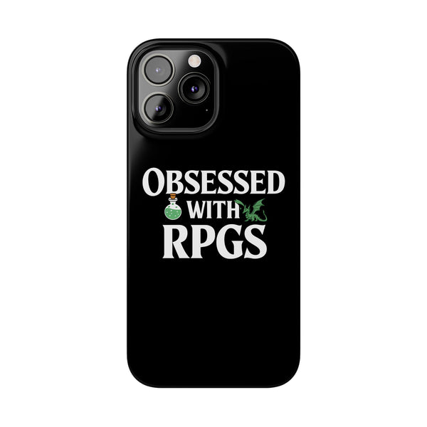 Premium Obsessed With RPGs iPhone Case | Role Playing Game Slim Phone Cases