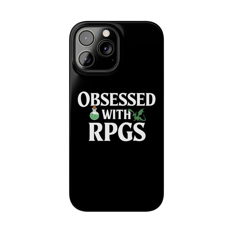 Premium Obsessed With RPGs iPhone Case | Role Playing Game Slim Phone Cases
