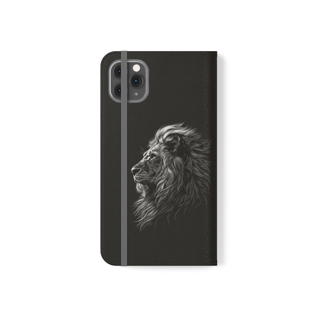 Lion Phone Case | Lion Wallet Phone Case Gifts | IPhone & Samsung Galaxy Lion Flip Cases