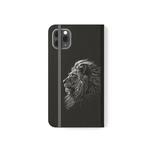 Lion Phone Case | Lion Wallet Phone Case Gifts | IPhone & Samsung Galaxy Lion Flip Cases