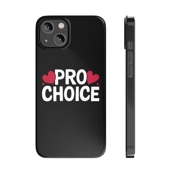 Premium Pro Choice iPhone Case | Feminist Pro Choice Gifts Slim Phone Cases