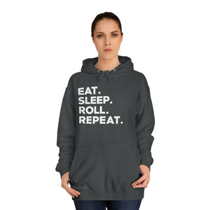 Eat Sleep Roll Repeat 2 BJJ Unisex College Hoodie | Brazilian Jiu Jitsu Gift Hoodie Eat Sleep Roll Repeat 2 BJJ Unisex College Hoodie | Brazilian Jiu Jitsu Gift Hoodie