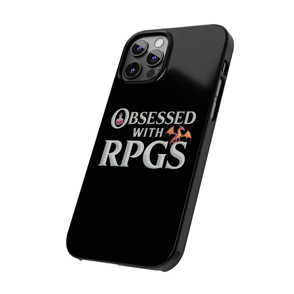 Premium Obsessed With RPGs iPhone Case | Fantasy Role Playing Game Slim Phone Cases