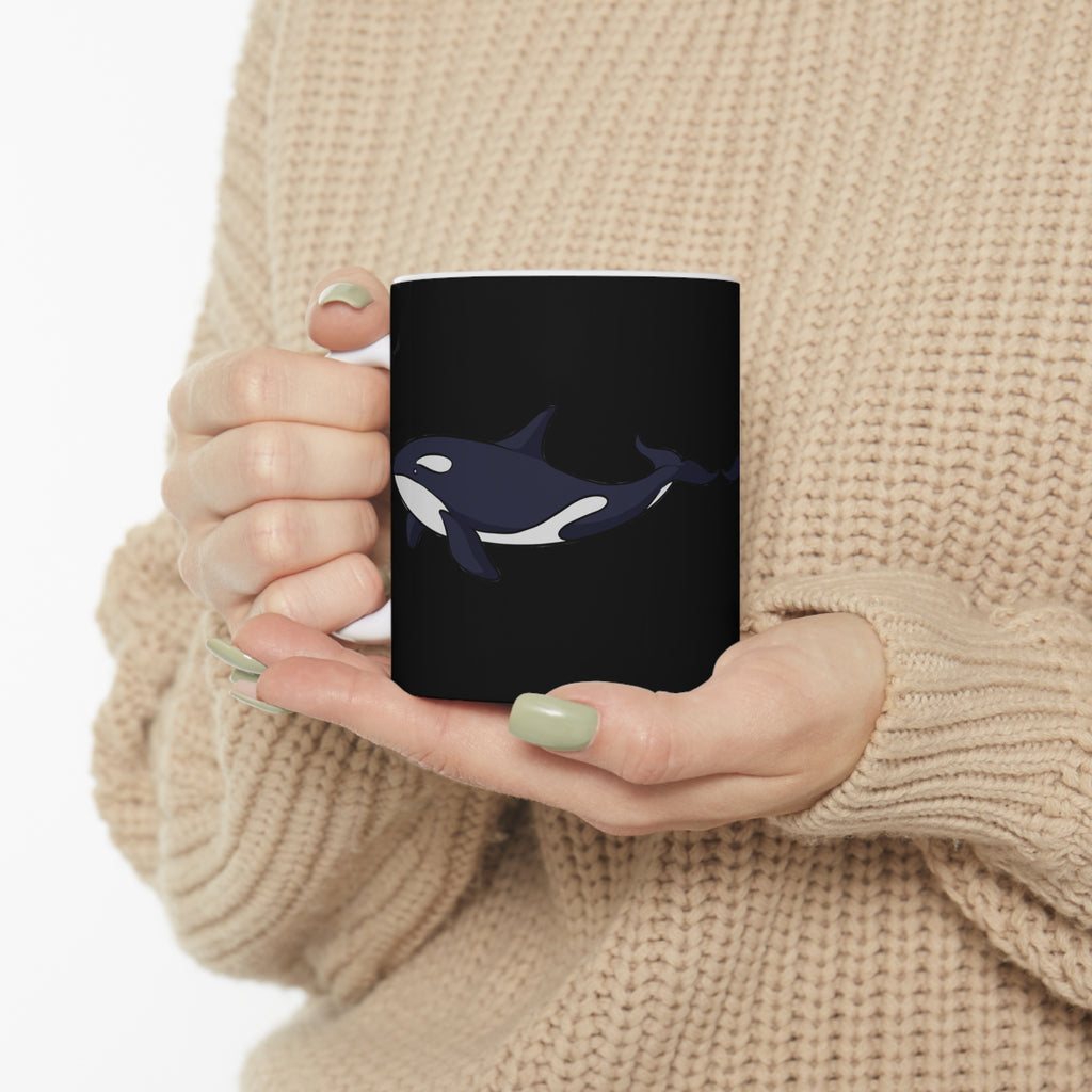 Orca Killer Whale Mug | Orca Killer Whale Gifts | Orca Killer Whale Ceramic Mug 11oz