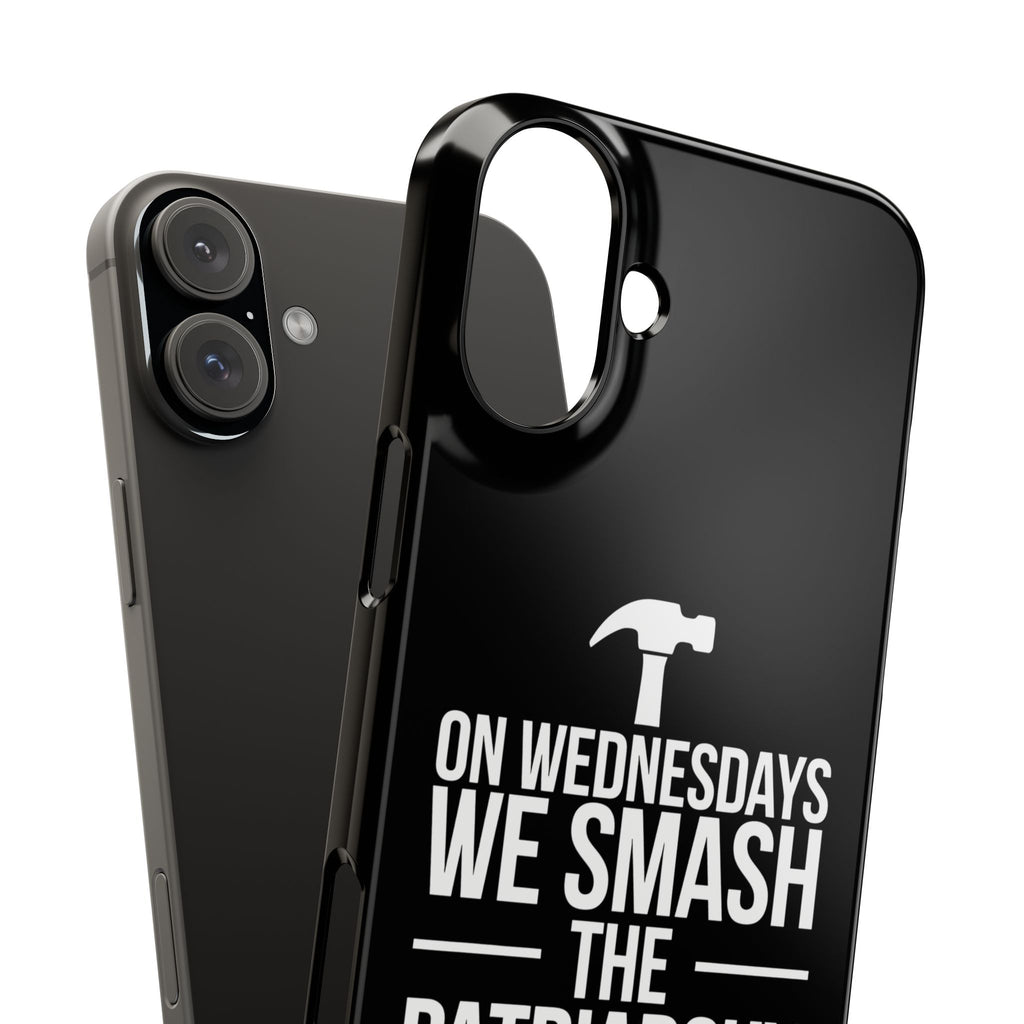 Premium On Wednesdays We Smash The Patriarchy iPhone Case | Feminist Gifts Slim Phone Cases