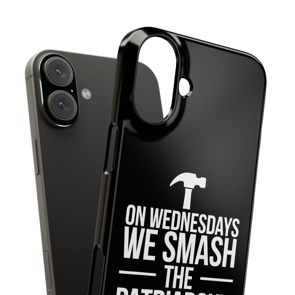 Premium On Wednesdays We Smash The Patriarchy iPhone Case | Feminist Gifts Slim Phone Cases