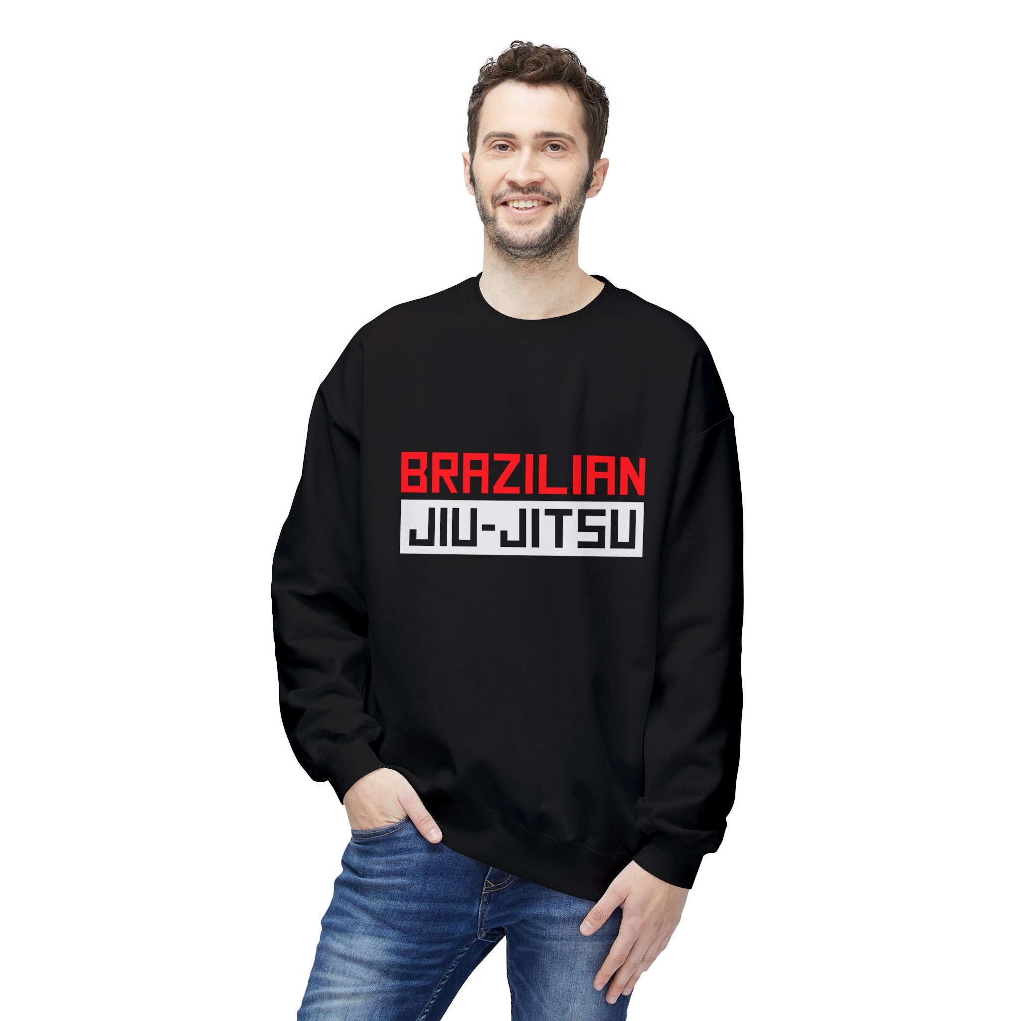 Brazilian Jiu Jitsu Logo BJJ Unisex Midweight Softstyle Fleece Crewneck Sweatshirt Main image