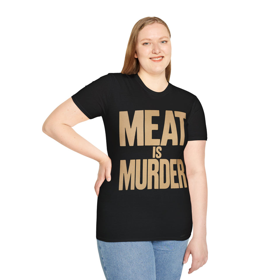 Vegan Meat Is Murder Shirt | Vegan Gift | Unisex Vegan Present T Shirt