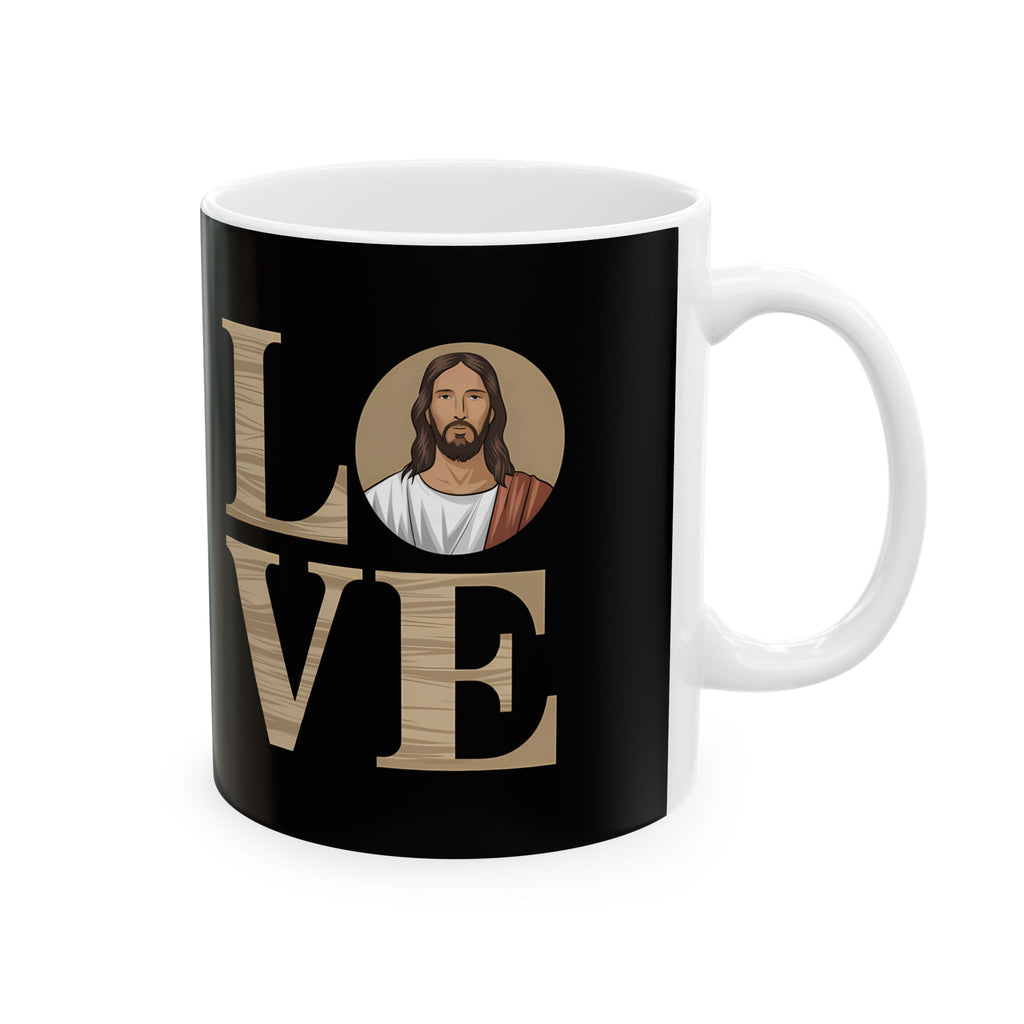 Love Jesus Ceramic Mug | Christianity Faith In Jesus Gifts (11oz)