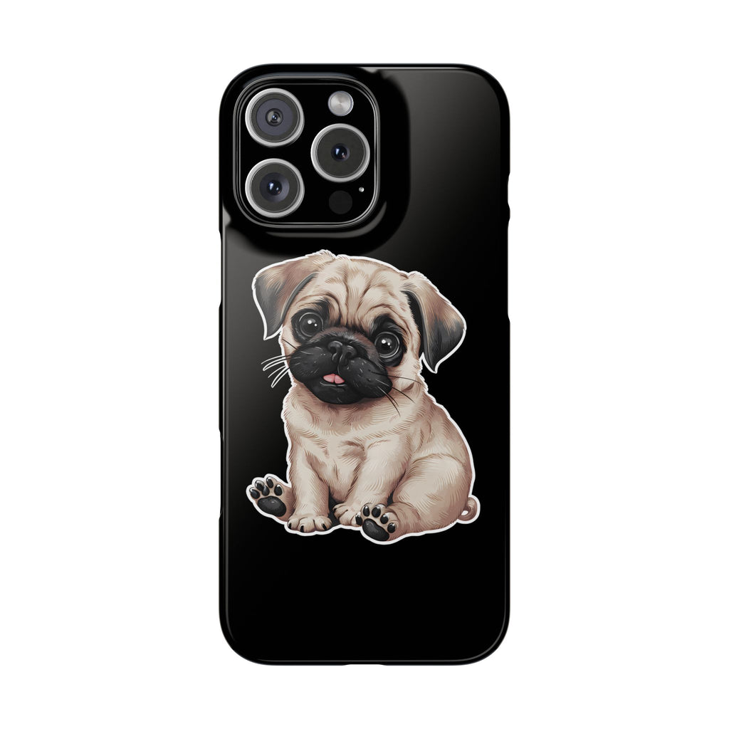 Premium Pug Puppy iPhone Case | Cute Pug Gifts Slim Phone Cases