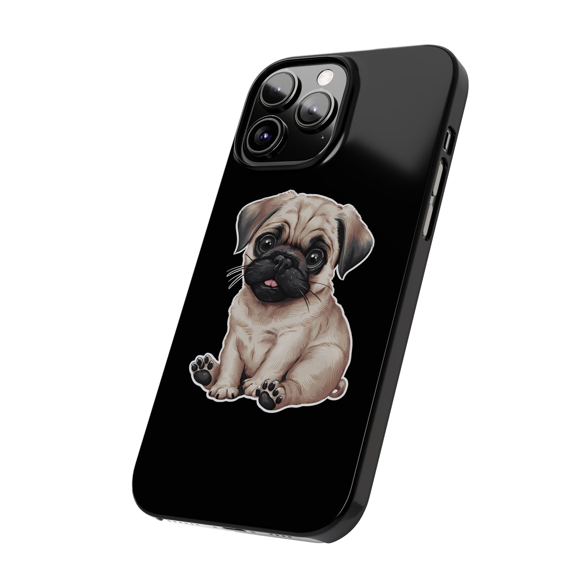 Premium Pug Puppy iPhone Case | Cute Pug Gifts Slim Phone Cases