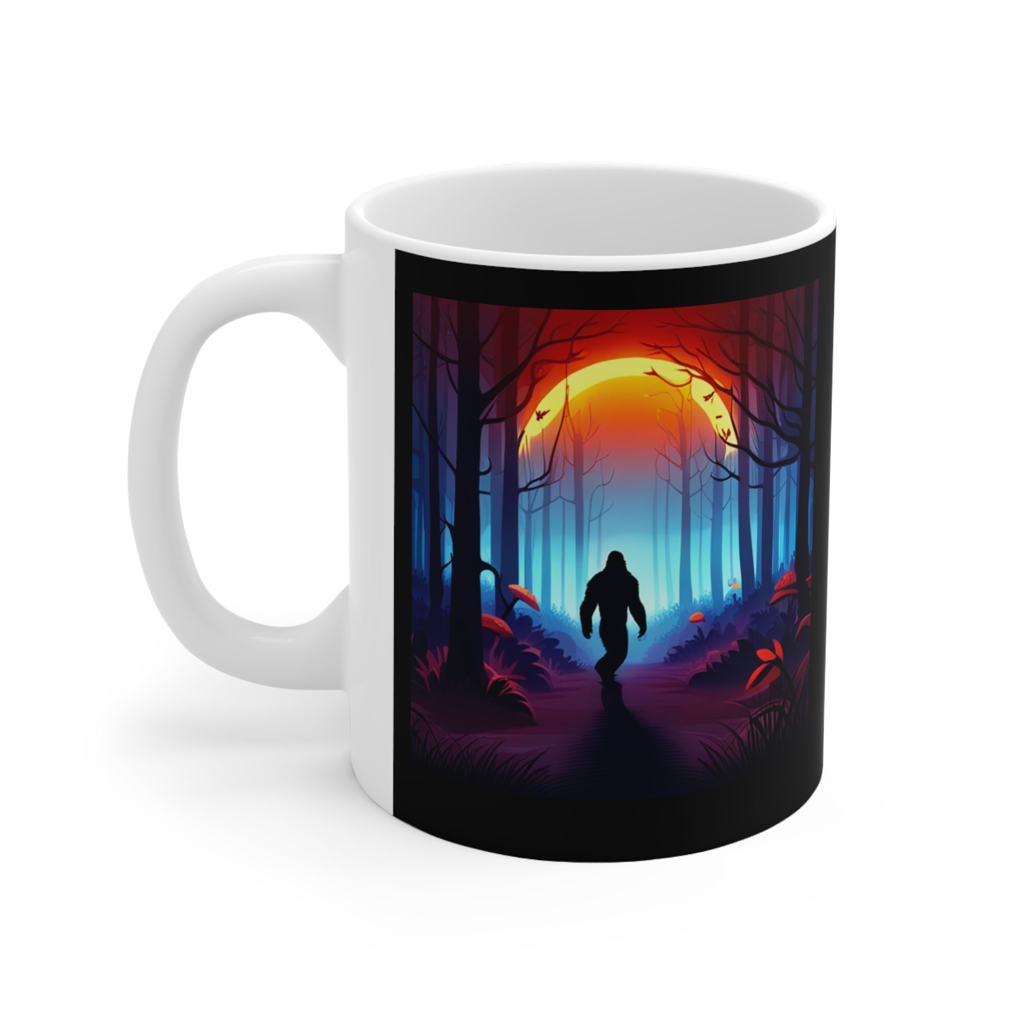 Bigfoot Mug | Bigfoot Gift | Sasquatch Yeti Abominable Snowman Ceramic Mug 11oz