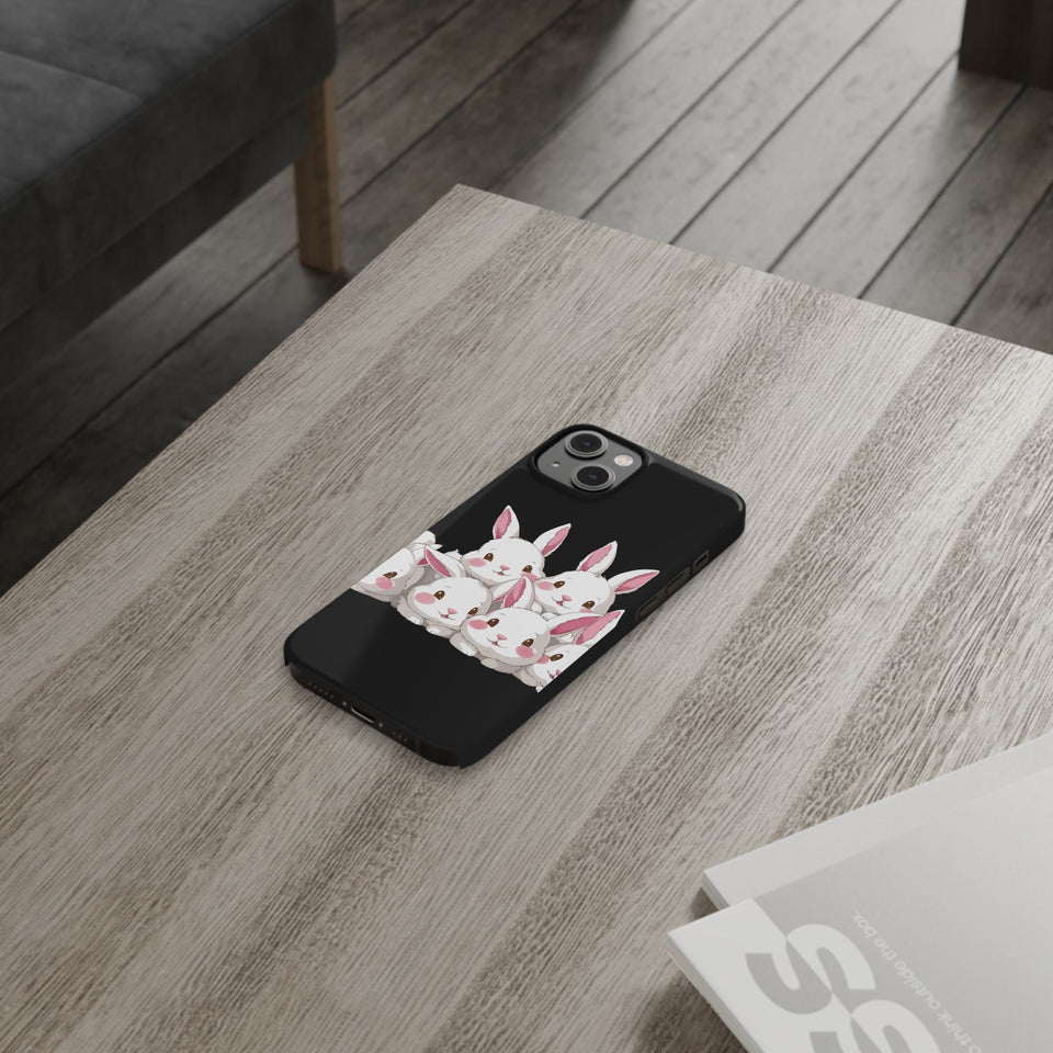 Premium Cute Rabbit iPhone Case | Rabbit Gifts Slim Phone Cases
