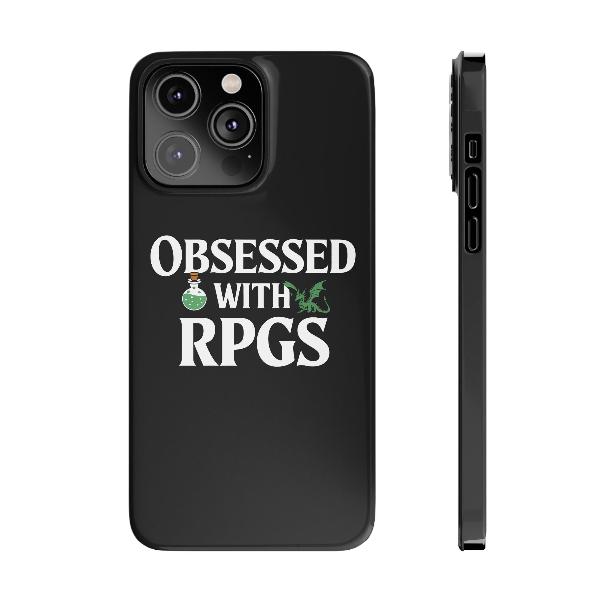 Premium Obsessed With RPGs iPhone Case | Role Playing Game Slim Phone Cases