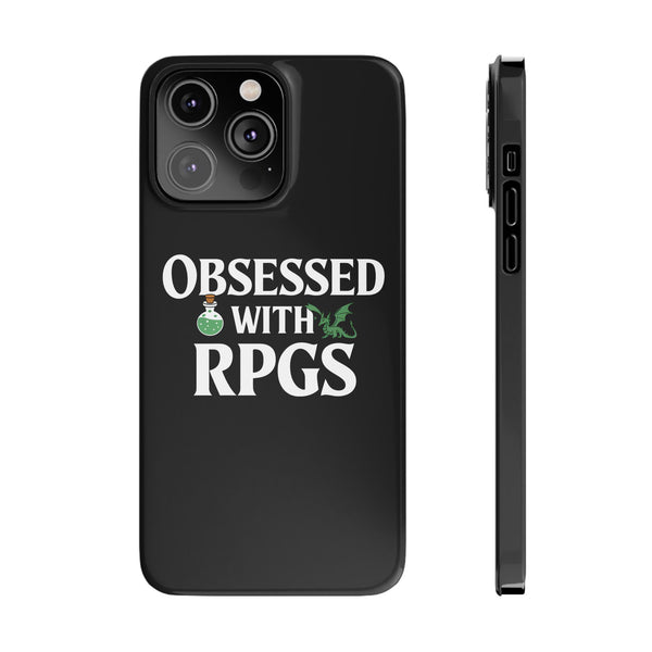 Premium Obsessed With RPGs iPhone Case | Role Playing Game Slim Phone Cases