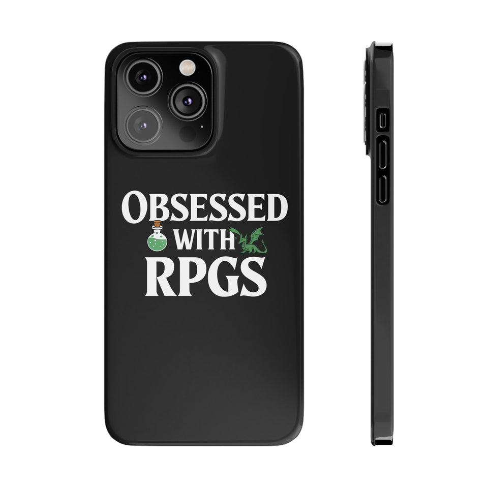 Premium Obsessed With RPGs iPhone Case | Role Playing Game Slim Phone Cases
