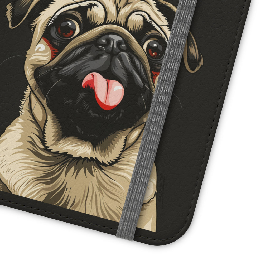 Pug Phone Case | I Love My Pug Wallet Phone Case | IPhone & Samsung Galaxy Pug Flip Cases
