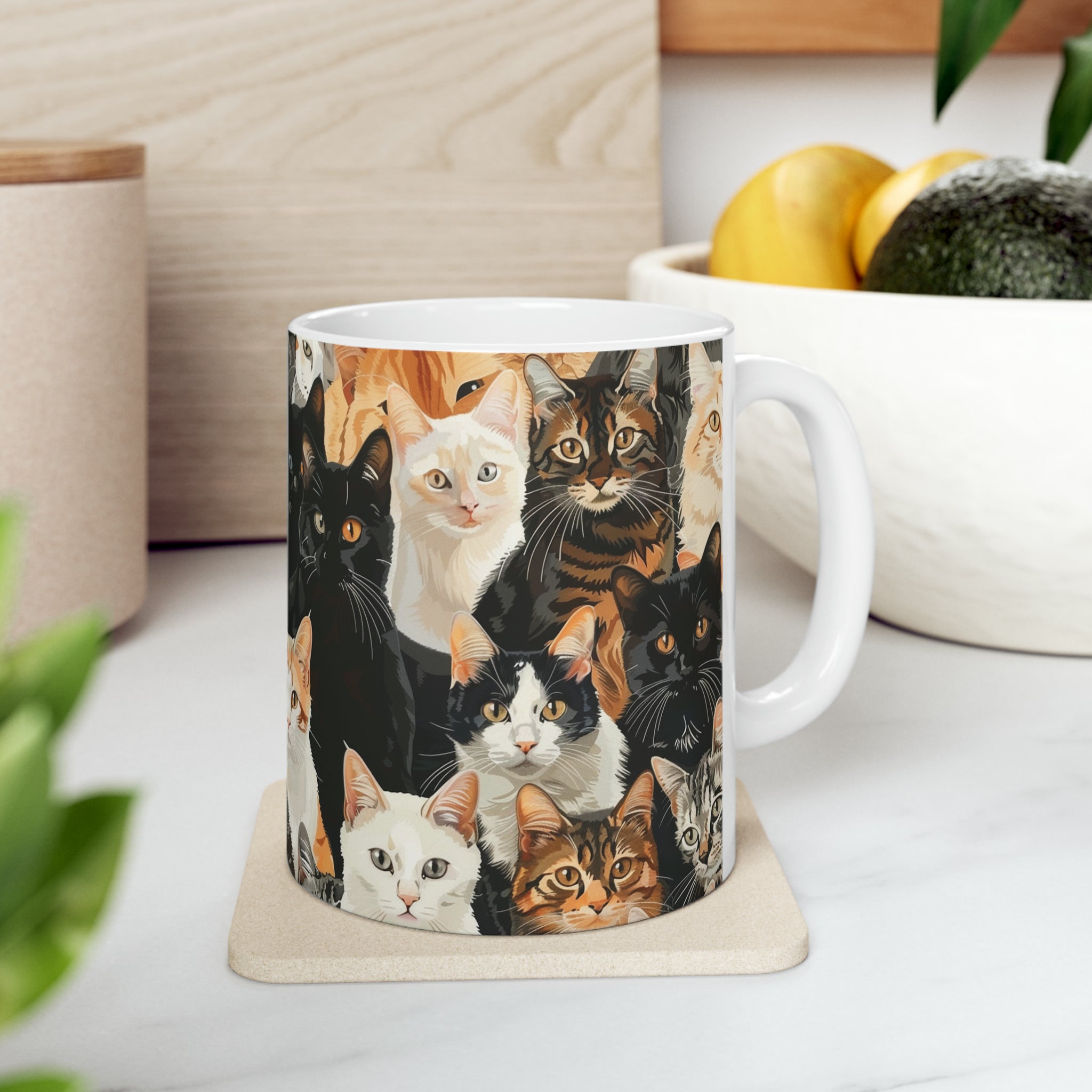 Cute Cats Mug | Cat Coffee Mug | Cute Cat Gift | Funny Cat Presents | Cat Mug 2 11oz