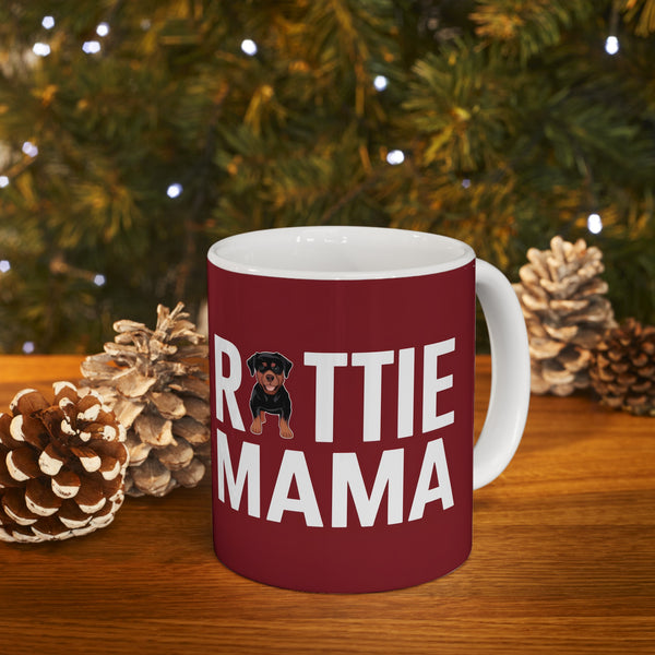 Rottie Mama Rottweiler Mug | Rottweiler Gifts | Gifts For Rottweiler Ceramic Mug 11oz