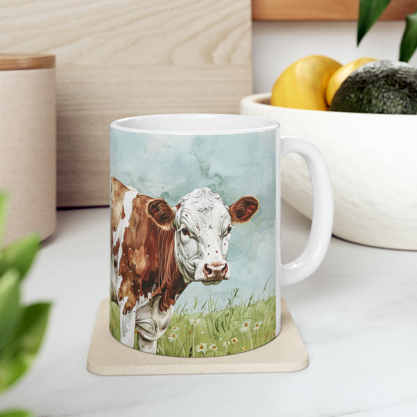 Cow Mug | Coffee Cow Mug | Cow Print Mug | Cow Presents | Highland Cow Mug 11oz