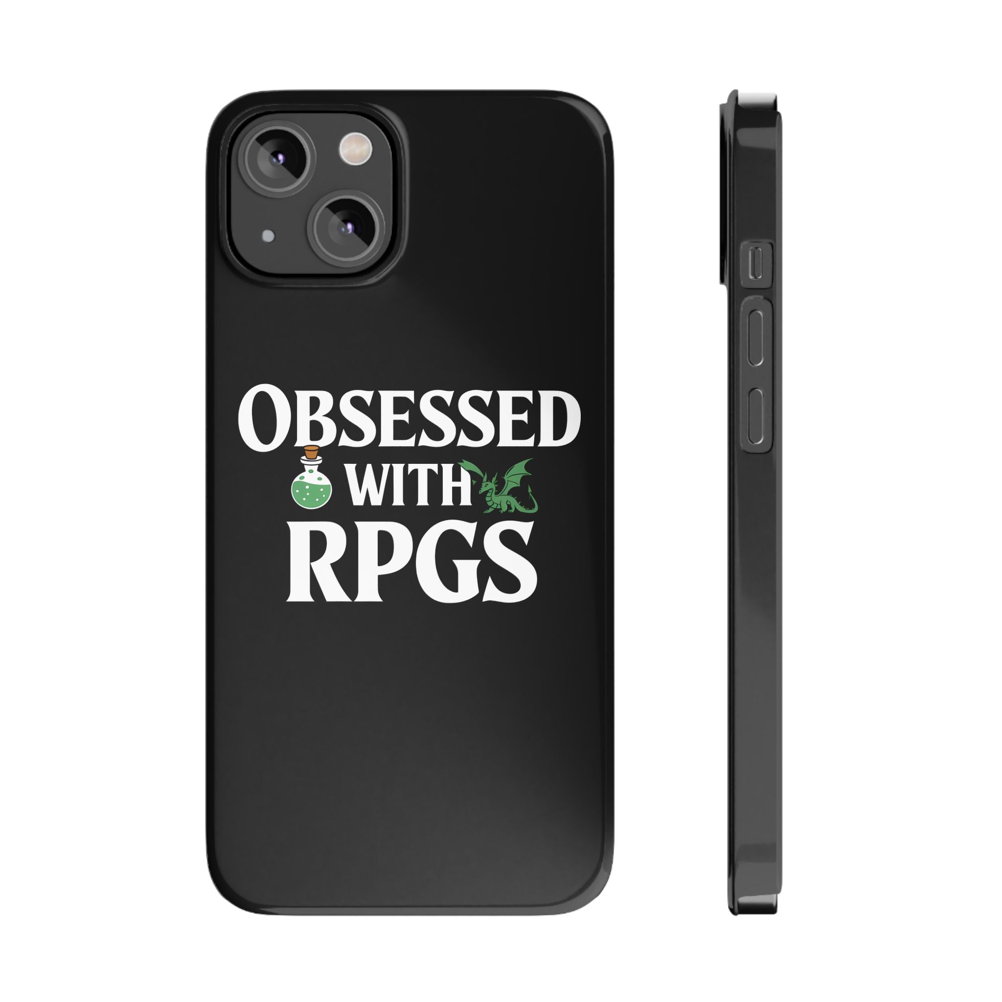 Premium Obsessed With RPGs iPhone Case | Role Playing Game Slim Phone Cases