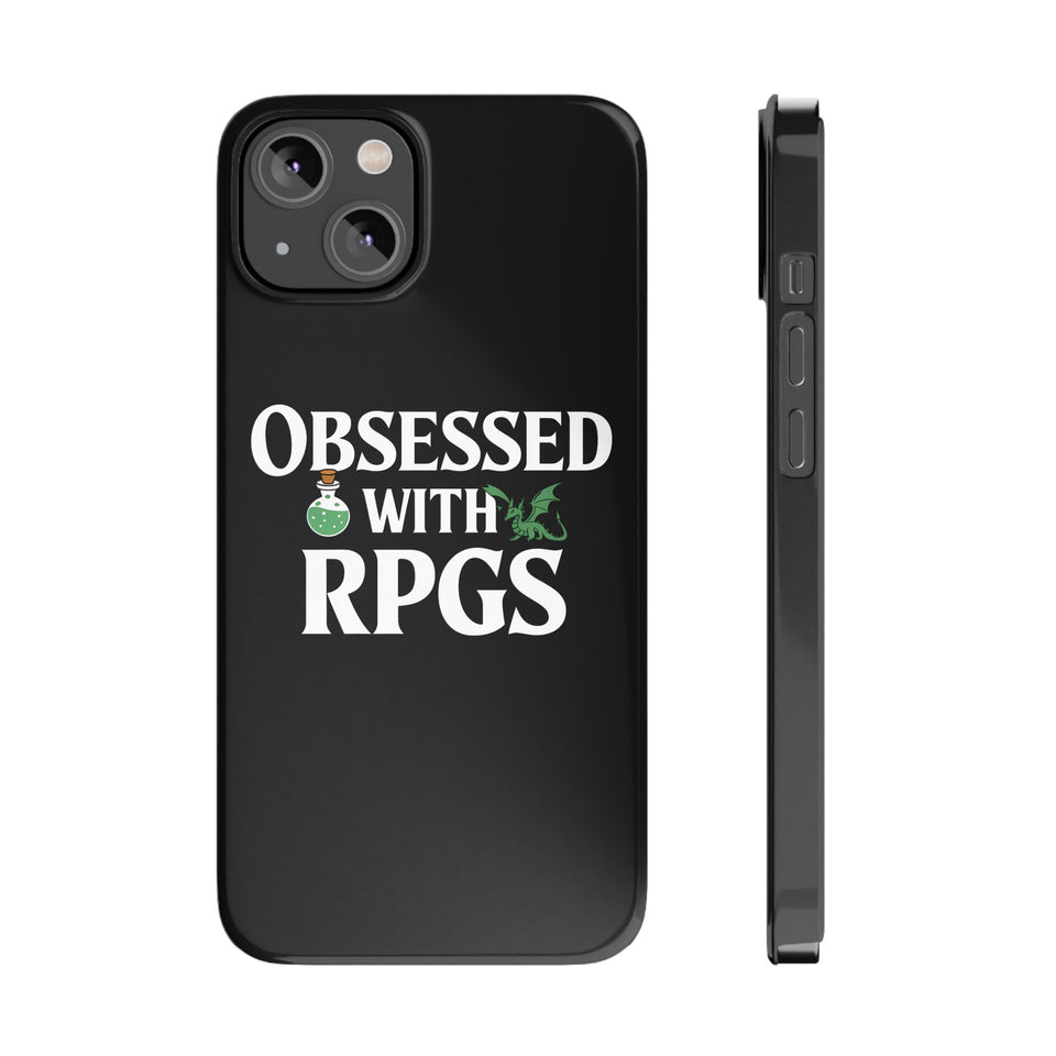 Premium Obsessed With RPGs iPhone Case | Role Playing Game Slim Phone Cases