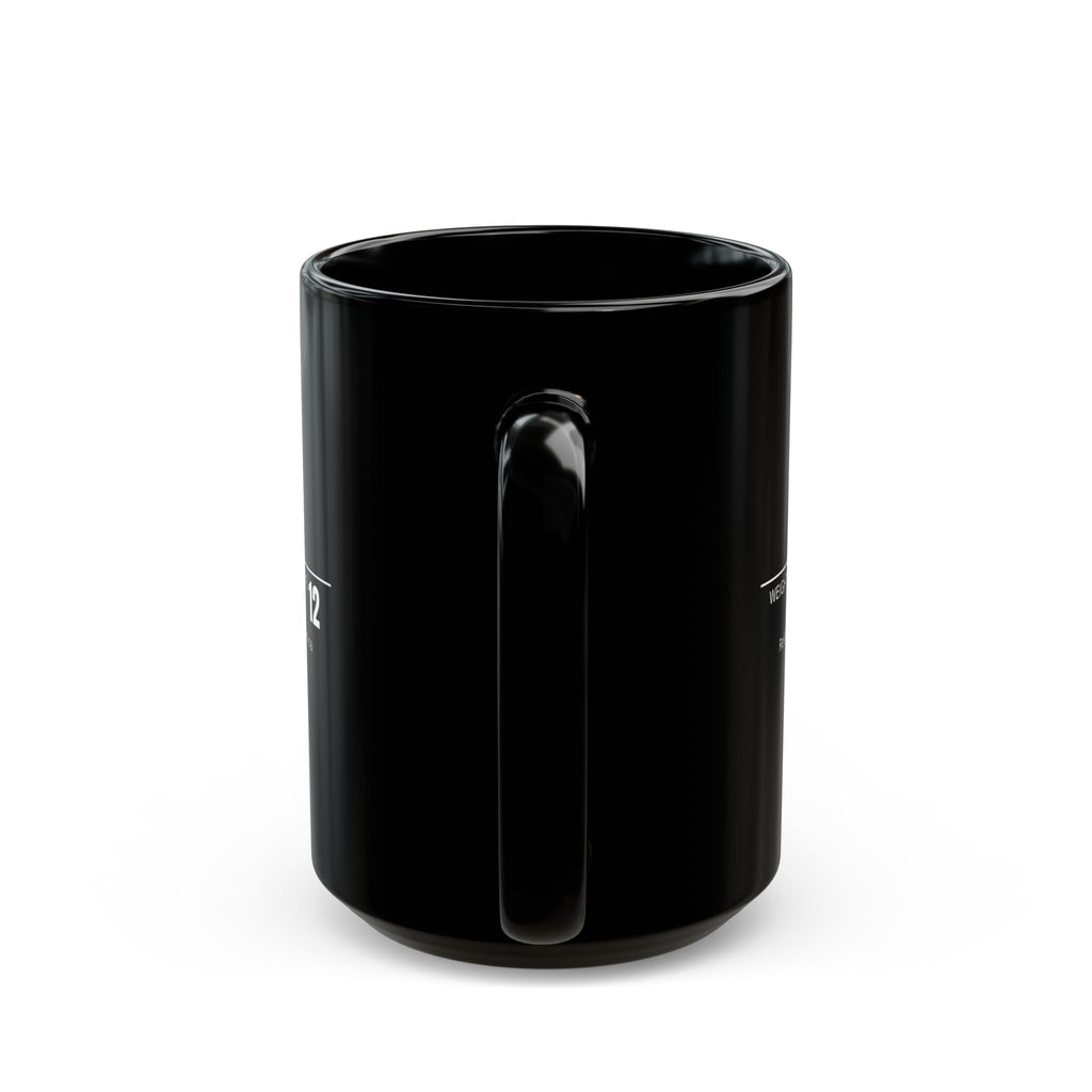 Coffee RPG Mug — "Restore 50 Points of Stamina" Black Ceramic Coffee Mug (11oz & 15oz)