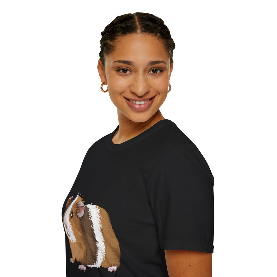 Guinea Pig T-Shirt 2 - Cute Guinea Pig Unisex Softstyle Tee