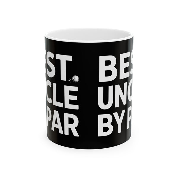 Best Uncle By Par Funny Golf Mug | Golf Gift | Uncle Merchandise | WUncle Birthday Gifts | Uncle Presents Golf Ceramic Mug 11oz 2