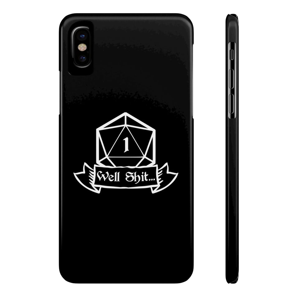 Premium Well Shit RPG iPhone Case | Fantasy Role Playing Game Gifts Slim Phone Cases