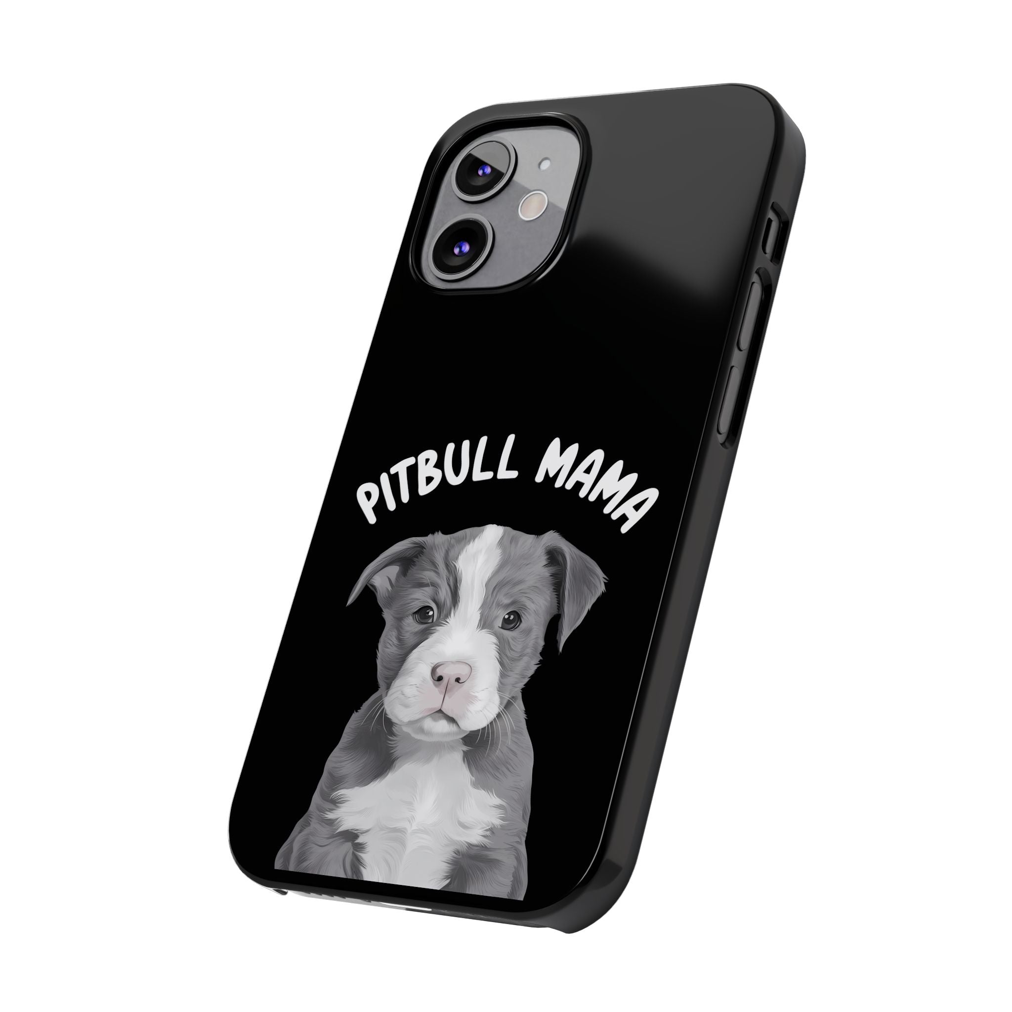 Premium Pitbull Mama iPhone Case | Pitbull Gifts Slim Phone Cases