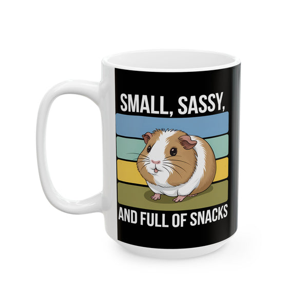 Guinea Pig Mug - Small, Sassy, and Full of Snacks Cute Guinea Pig Mug 2