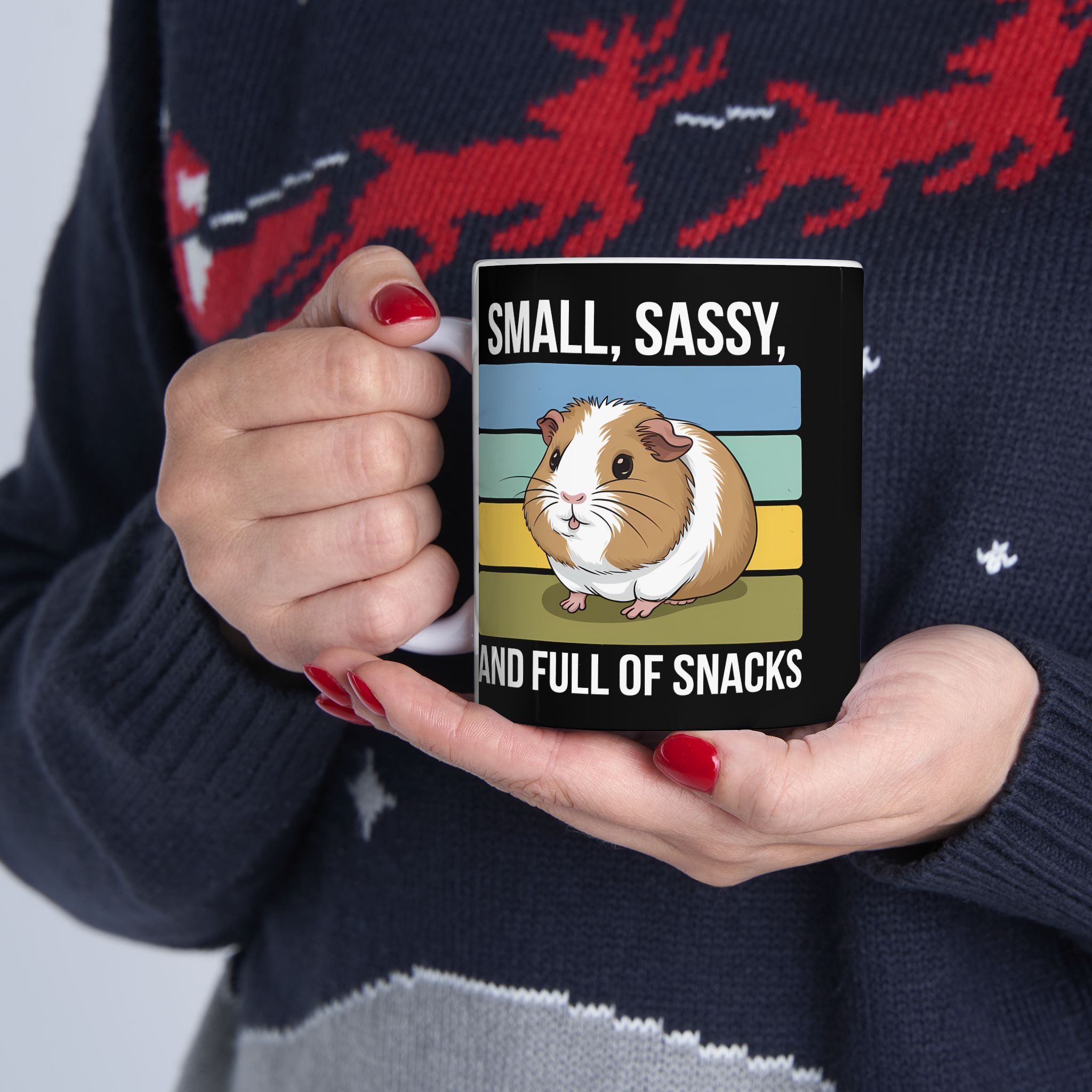 Guinea Pig Mug - Small, Sassy, and Full of Snacks Cute Guinea Pig Mug 2