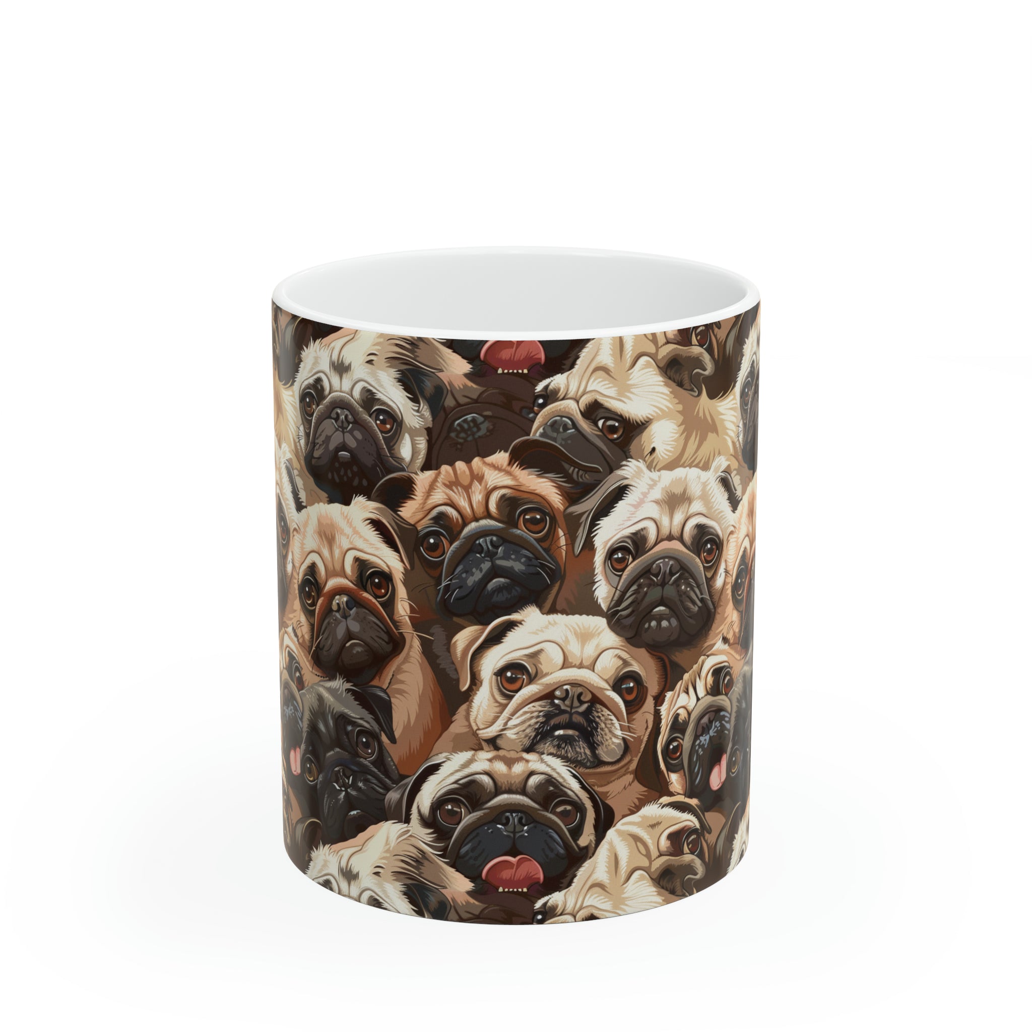 Pug Mug | Pug Coffee Mug | Cute Pug Dog Gifts | Funny Pug Presents | Pug Mug 2 11oz Secondary image